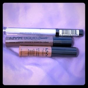 Sealed NYX and Covergirl Lip Paint bundle.